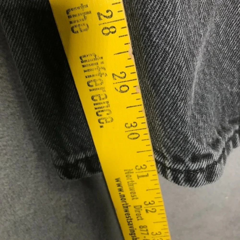 Vintage Y2K Levi's 501 Jeans Men's 34x34 Black Faded Gray Grunge Rock Button Fly
